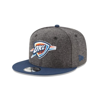 Oklahoma City Thunder Gorra | New Era NBA Tweed Turn 9fifty Snapback Cap Mexico - Grises